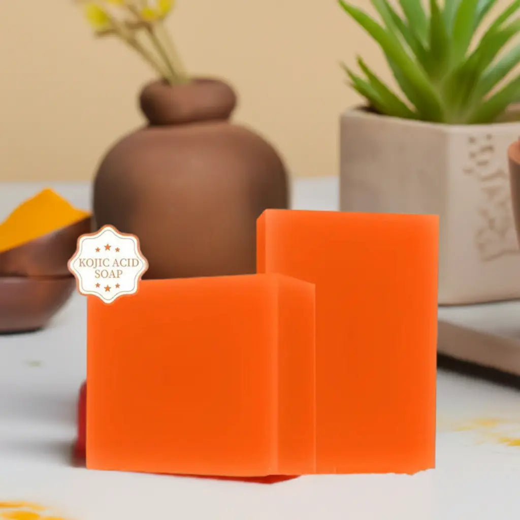 Brightening Skin Color Handmade Turmeric Kojic Acid Soap - Image #3