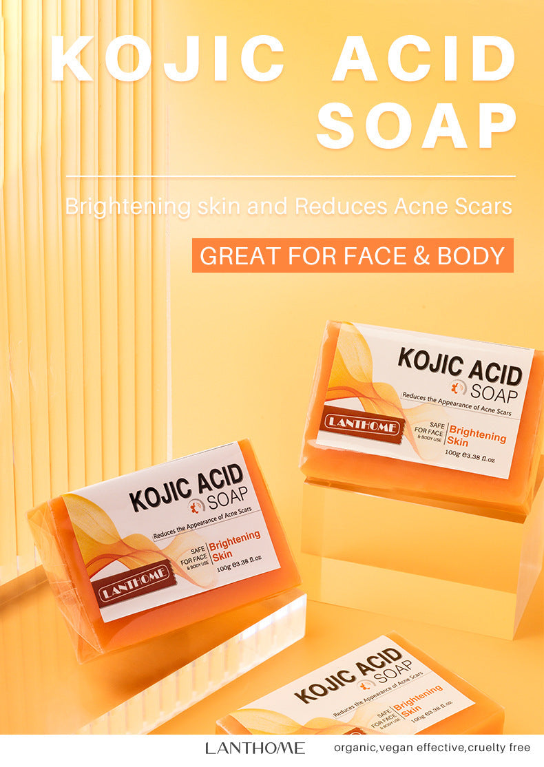 Lianbiquan Kojic Acid Soap 100g Skin Cleaning Facial Soap