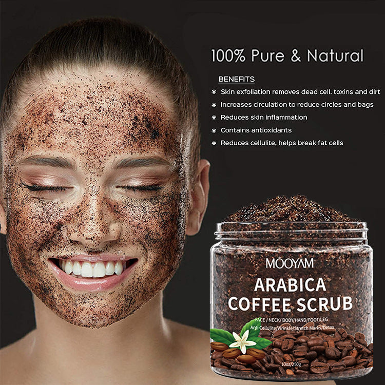 Home Fashion Simple Coffee Scrub Cream Face And Body Gentle Cleaning