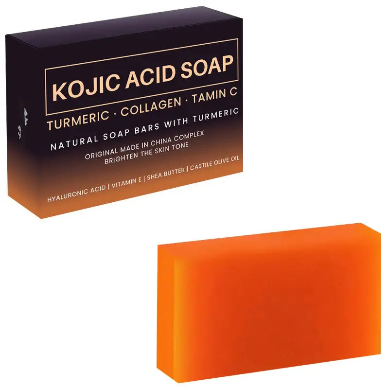 Brightening Skin Color Handmade Turmeric Kojic Acid Soap - Image #13