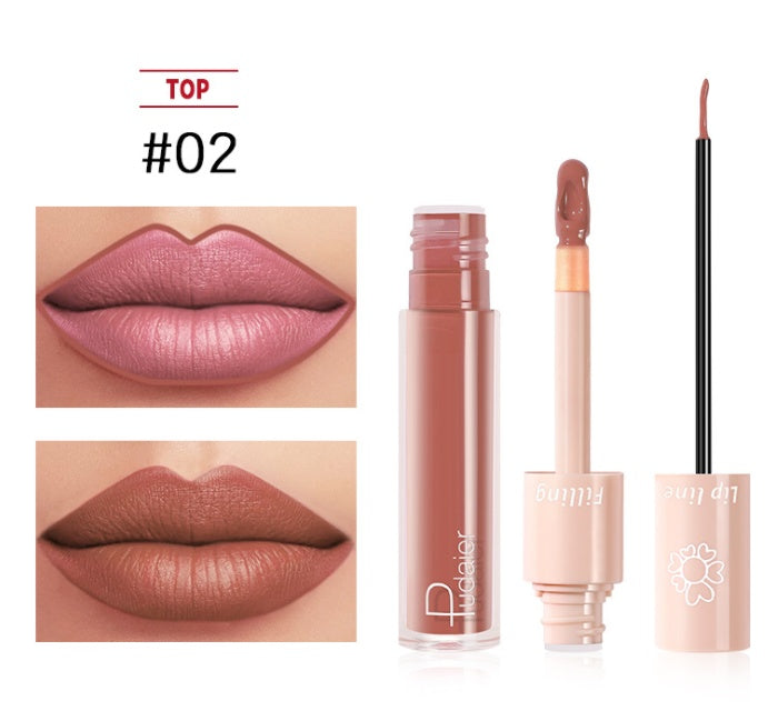 Pudaier Dual Lipstick Lip Gloss Liquid Lipstick