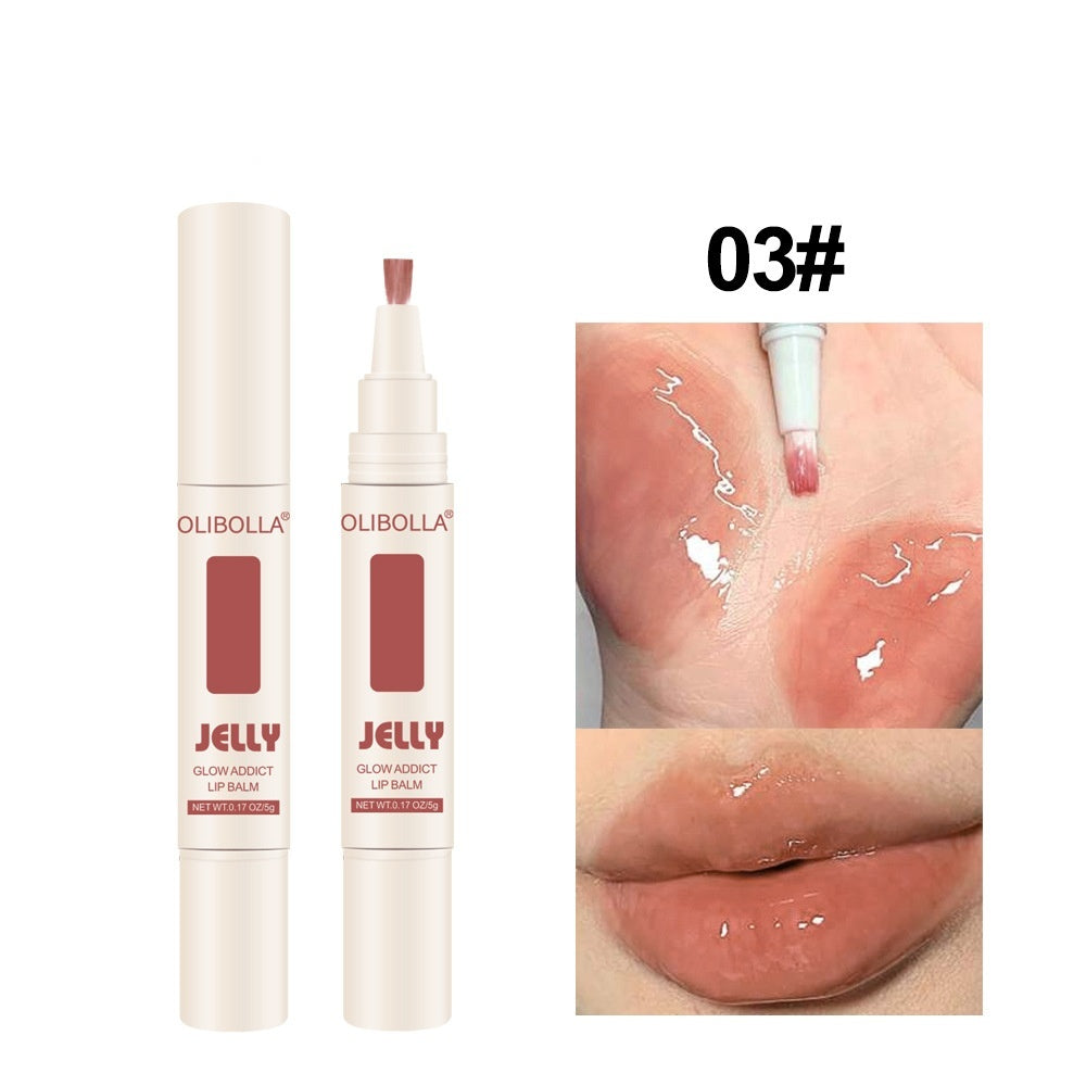 Lip And Cheek Dual-use Matte Finish Velvet Mirror Jelly Lip Lacquer