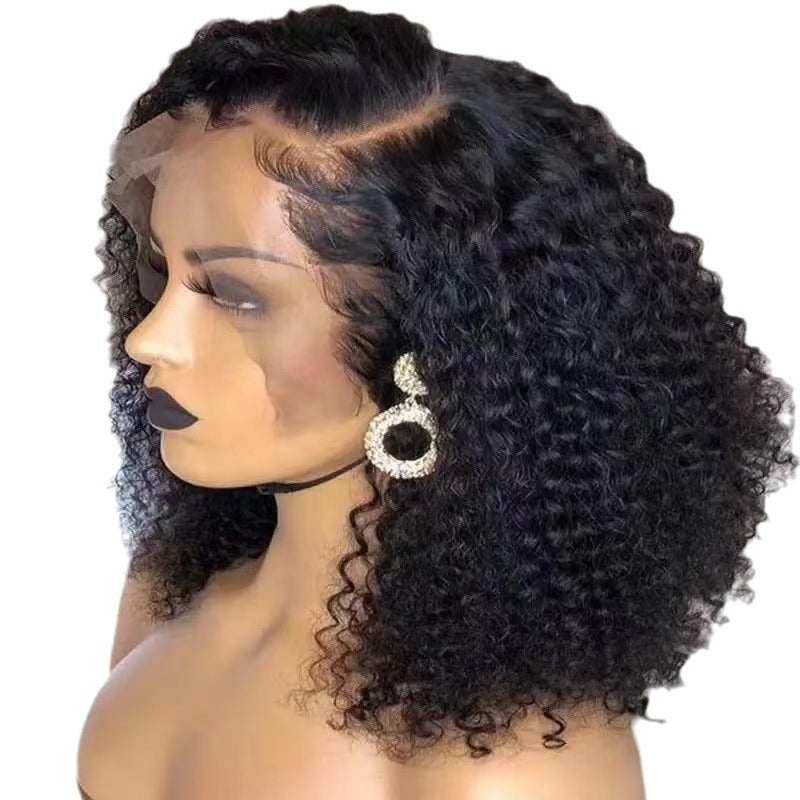 Front Lace Wig Short Curly Hair