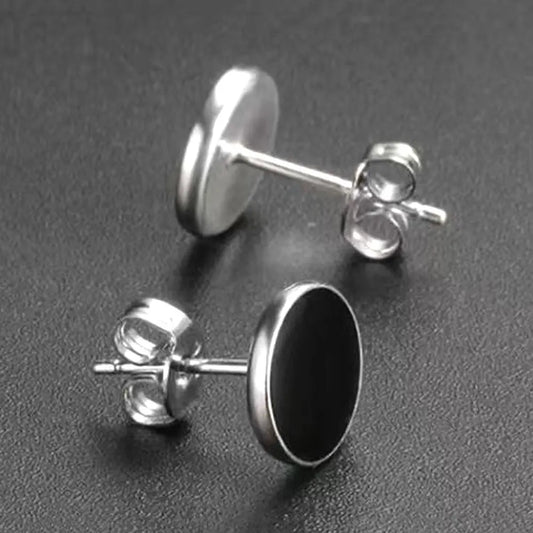 1 Pair Of Pierced Earrings For Men And Women Punk Stainless Steel Earrings Hip Hop Fashion Earrings Party Date Holiday Gifts - Image #1