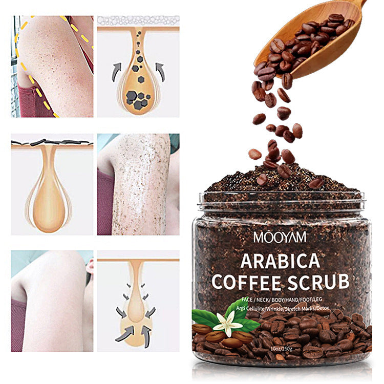 Home Fashion Simple Coffee Scrub Cream Face And Body Gentle Cleaning