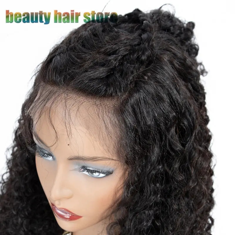 Brazilian Kinky Curly Lace Front Human Hair Wigs - Image #2