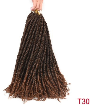 TOMO Pre-twisted Passion Twist Crochet African Dirty Braids Crochet Hair