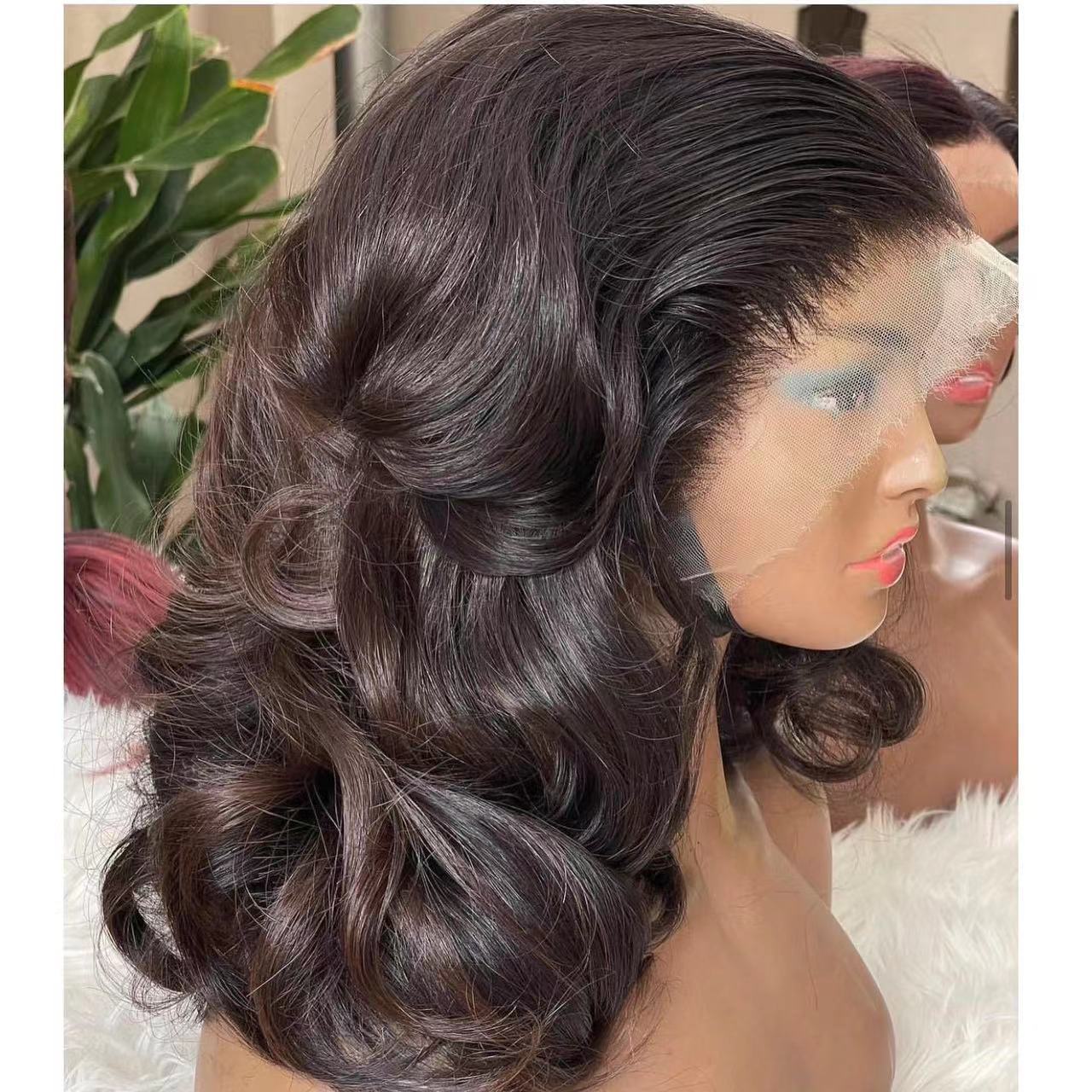 Front Lace Wig Short Curly Hair