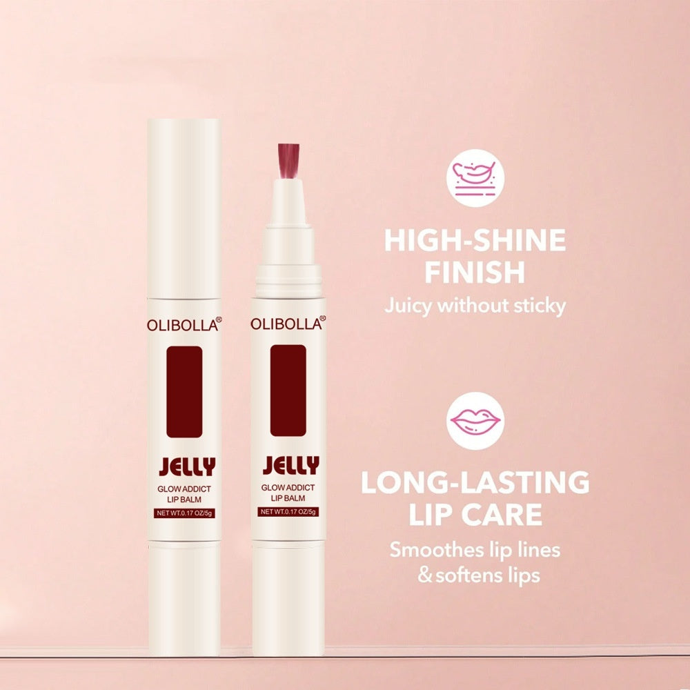 Lip And Cheek Dual-use Matte Finish Velvet Mirror Jelly Lip Lacquer