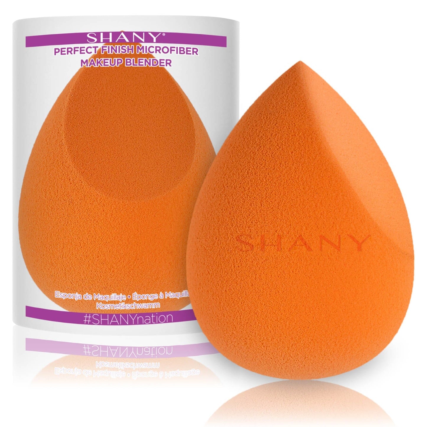 SHANY Perfect Finish Makeup Blender Sponge - Full Size Latex-Free Beauty Sponge Microfiber For Foundation, Beauty Details, and Blending - Yellow - SHOP YELLOW - APPLICATORS - ITEM# SH-BLENDER-A-YL